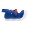 Pool Step Brush with 180 Degrees  Rotation Handle Fine Bristles Pool Corner Scrubber Brush for Inground Above Ground
