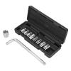 11pcs Socket Wrench Set 6‑Point Chrome Vanadium Steel Portable Universal Car Repairing Tool