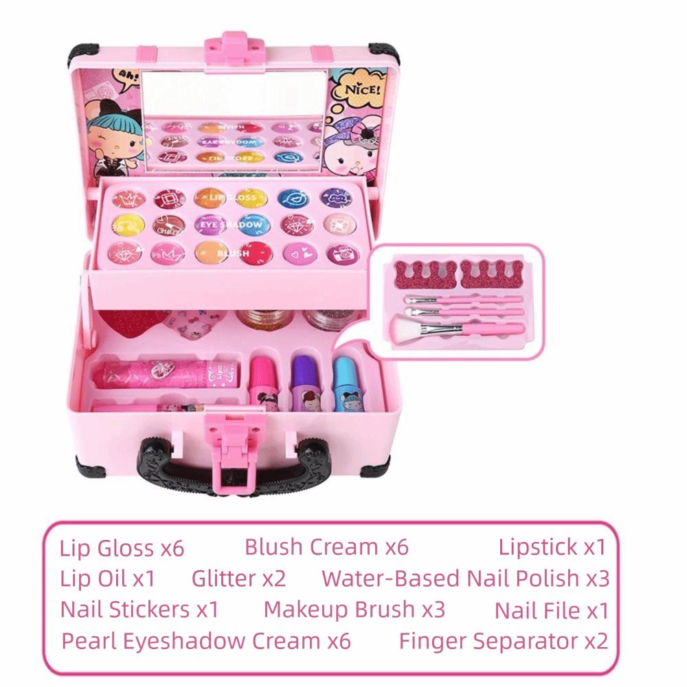Portable Children's Makeup Toys Eye Shadow Children Cosmetic Beauty Set  Makeup Tool