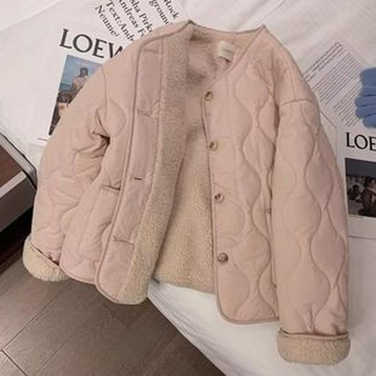 Women's Lambswool Hooded Sweatshirt - Winter 2025 Style, Plus Velvet, Thickened, Loose Cardigan, Trendy and Warm Outerwear for Students.