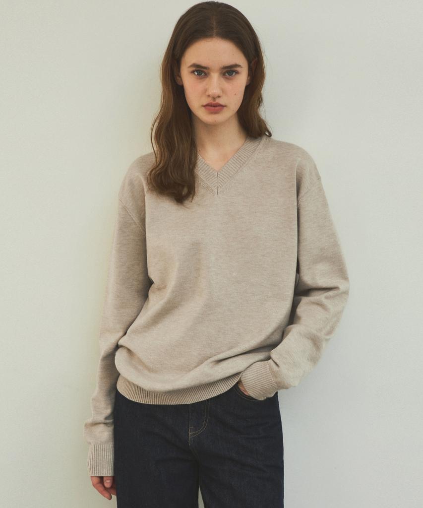 Wednesday Oasis For Woman W/Always Washable V-Neck Knit_5 Colors (Wc25-Kn01)