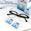 100pcs Glasses Cleaning Lens Wipes Sunglasses Mobile Phone Screen Wipes Pre-Moistened Individually Wrapped No Scratches Stripes