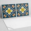 Self-Adhesive Vinyl Panel for Wall Decoration 100X50 Cm Floral Pattern with Symmetry