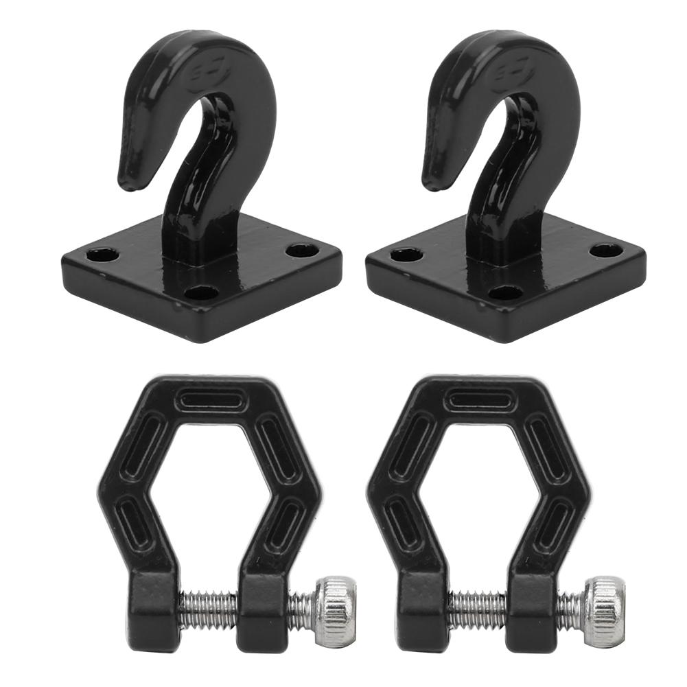 2pcs Metal RC Trailer Hook Spare Parts Fit for SCX10 90046 Trx4 D90 1 10 RC Car
