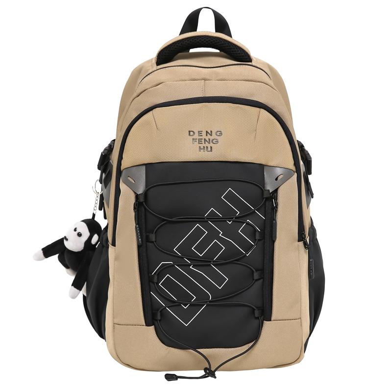 

Рюкзак для школьников большой емкости, износостойкий водонепроницаемый рюкзак для мужчин с надписью хаки