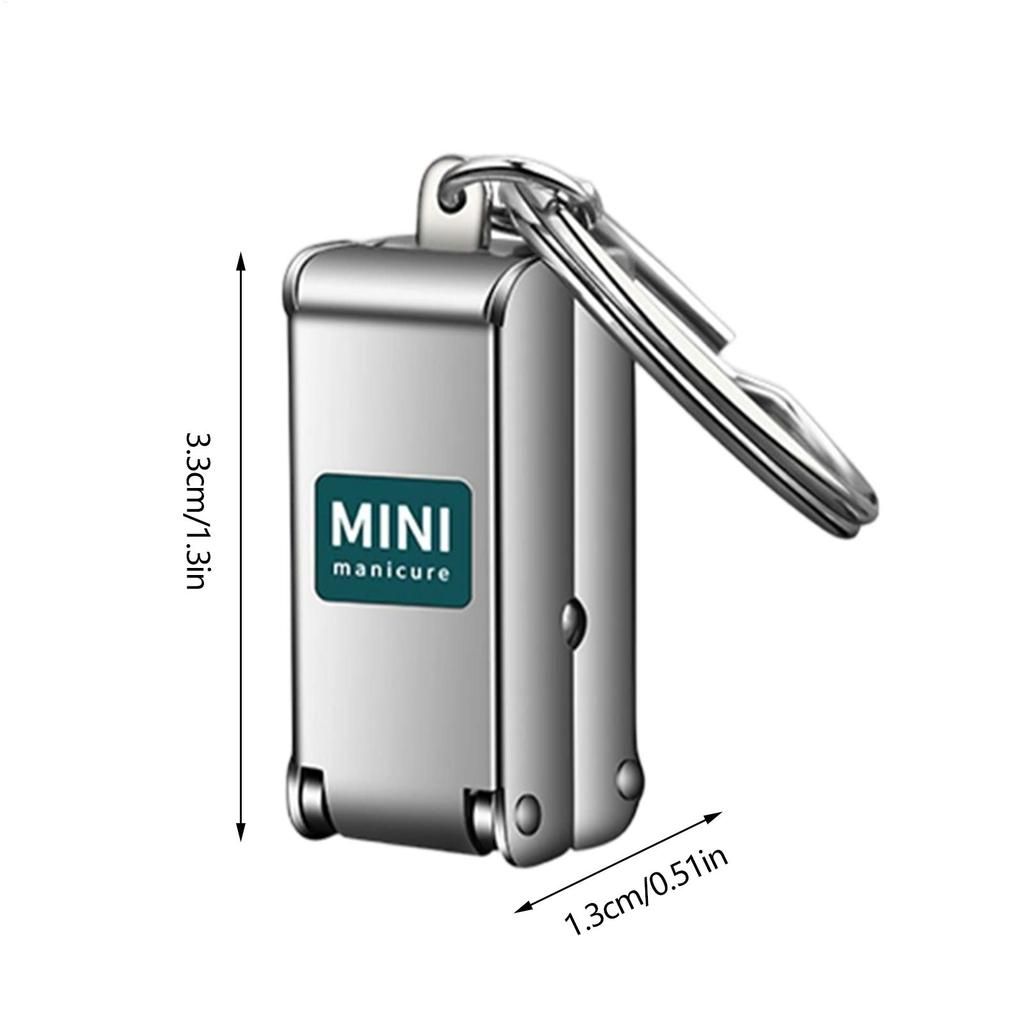 Mini Nail Clippers Stainless Steel Folding Manicure Tool for Kids Adults Travel Toenail Fingernail Trimmer Safe Precise Cutting