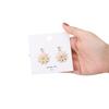 50pcs 8*8cm Square Display Cards Earrings Necklaces Hang Tag Ear Studs Paper Card For DIY Jewelry Classic Clip Accessories