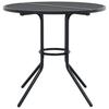 Vidaxl 3-Cz. Set with Folding Chairs, Anthracite, Steel
