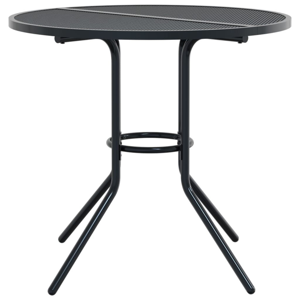 Vidaxl 3-Cz. Set with Folding Chairs, Anthracite, Steel