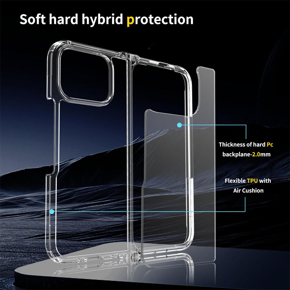 For Google Pixel 10 Pro Fold Case Anti-Scratch TPU+Acrylic Clear Back Phone Cover