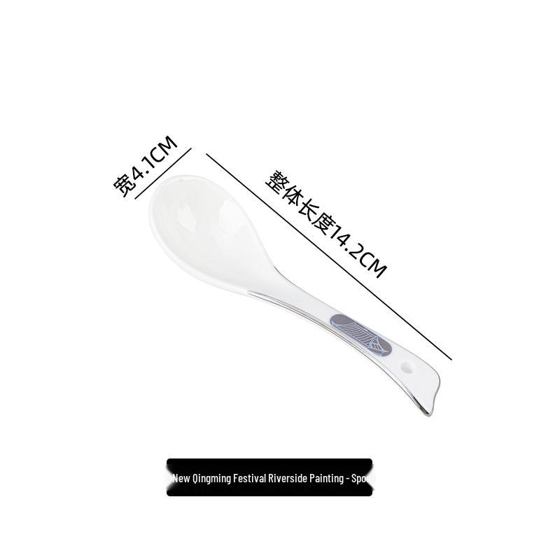 Luxury Chinese-Style Ceramic Cutlery Set for Hotel & Club Restaurants