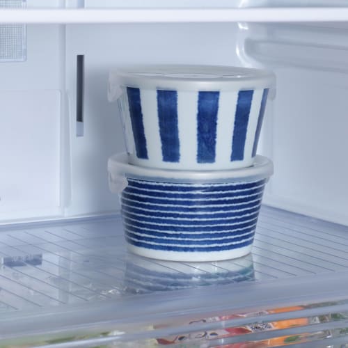 Saikaitoki Indigo Indigo Ball Oinslagna Skålar (Set om 2)