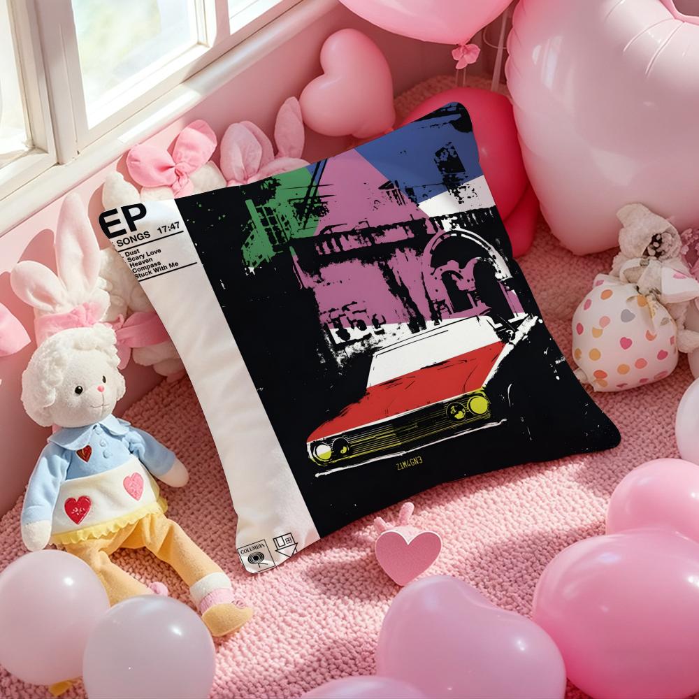 Album Cover The-Neighbourhood Kissenbezug Muster Bedruckter Kissenbezug für Wohnzimmer Sofa Kissenbezug & Schlafzimmer Dekoration