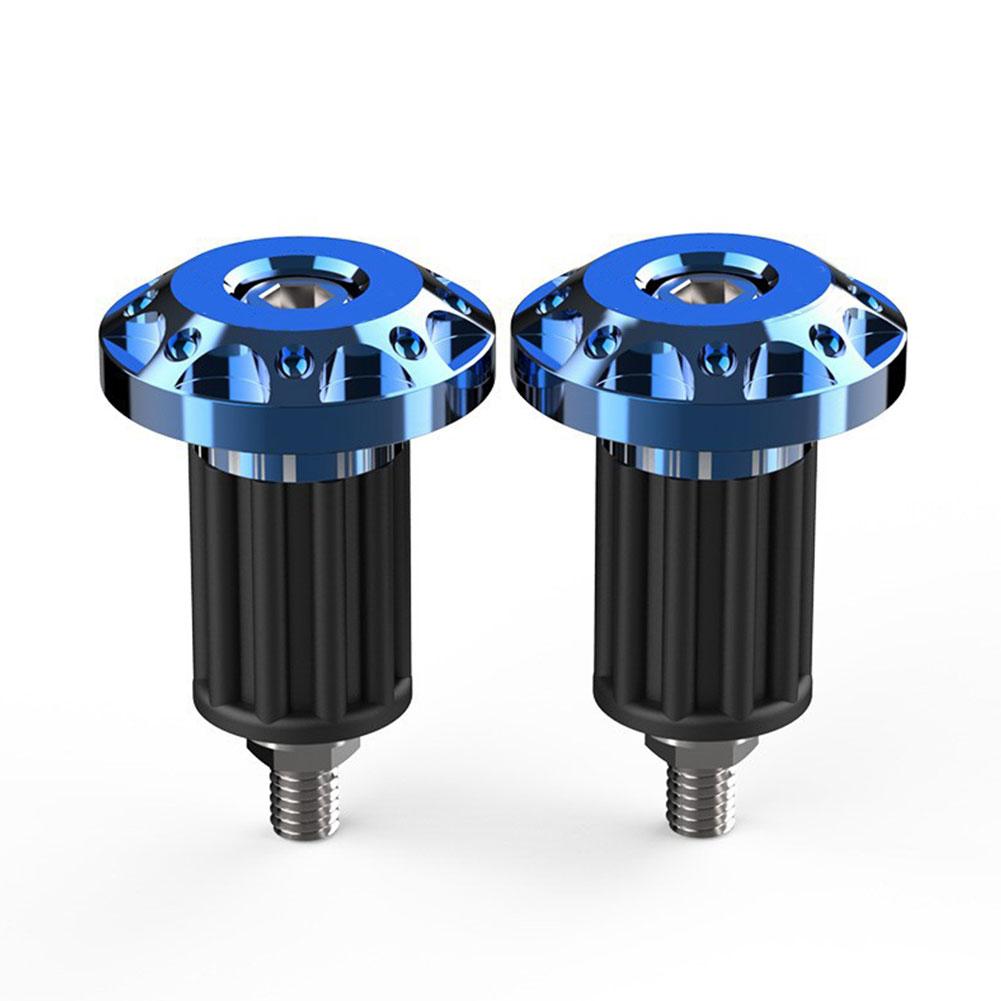 2Pcs CNC Motorcycle Handlebar Grips Bar End Cap Plugs Slider Aluminum for 16-18mm Motorbike Handle