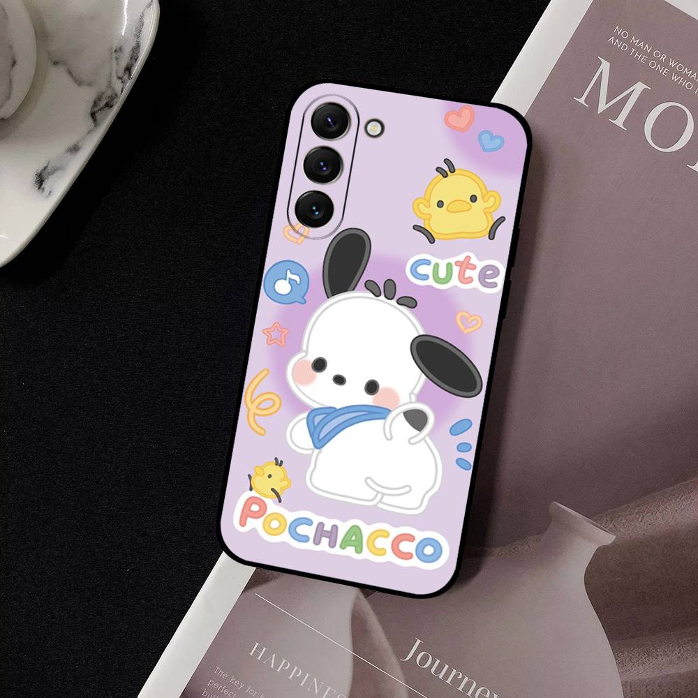 Cute Cartoon P-Pochacco Dog Phone Case For Samsung Galaxy S21 S22 S23 S24ULTRA S25ULTRA FE Ultra Plus5G A52S S26 Soft Cover