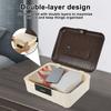 Four Digit Password Lock Safe Box Portable Money Jewelry Privacy Security Storage Box Large Capacity Household Office Organizer