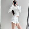 Women Athletic Shorts Summer Sexy Booty Workout Yoga Shorts High Waist Mini Shorts with Drawstring And Pockets for Gym Running Cycling