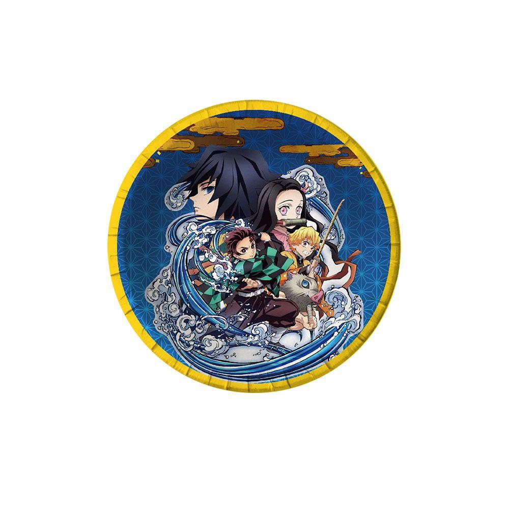 Demon Slayer Theme Birthday Party Supplies, Disposable Tableware, Paper Plates, Boy Birthday Party Decoration Set