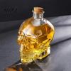 Contenitore per Vino alla Frutta a Forma di Teschio Decanter in Vetro Bottiglia Whiskey Gotica 3D con Tappo Unico Tappo Regalo Dispenser Liquori Novità per