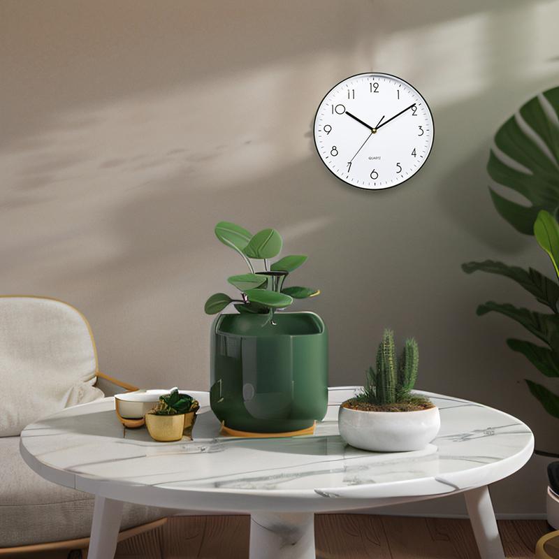 Wall Clock 8 Inch Silent Non-Ticking Wall Clocks Battery Operated Decorative for Home Kitchen Office Bedroom Bathroom Niditon