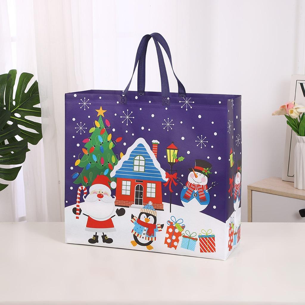 Large Size Gift Bag Non Woven Christmas Gift Bag Holiday Present Packaging Bag Hot Pressed For Large Sized Gifts Christmas Gift