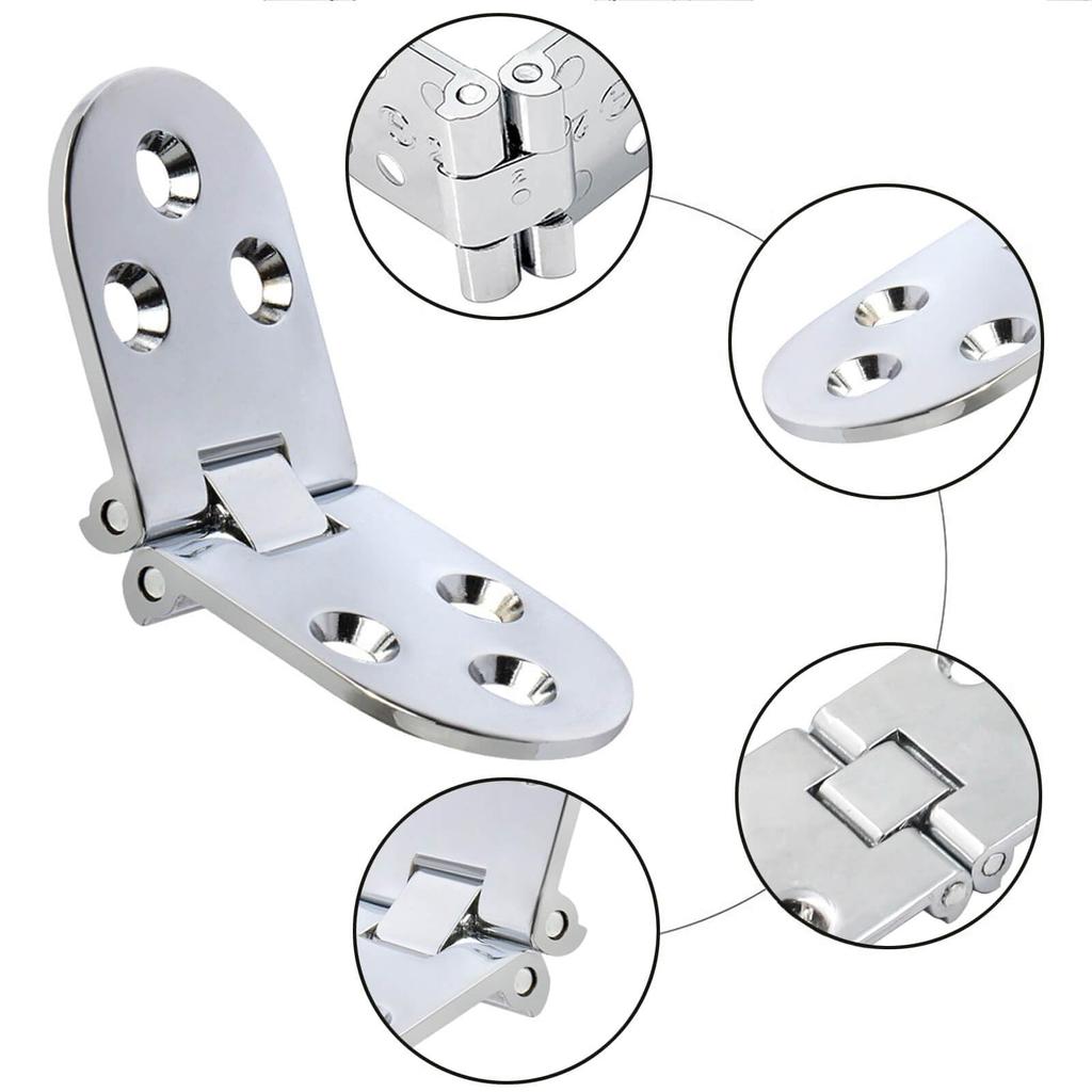 Scharniere, Tischscharniere, Türscharniere, Klappbar, 180°, Set mit 4 Stück, Schrauben enthalten, Abriebfest,