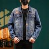 Men's 2025 Spring/Autumn High-End Washed Denim Jacket - Trendy Versatile Workwear Outerwear
