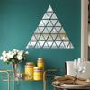 100pcs 2/3/4cm 3D Triangle Mirror Wall Stickers Acrylic Mosaic Self-adhesive Mirror Surface Tile DIY Wall Decals Room Home Decor