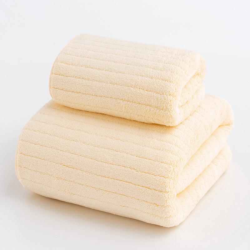 Korallenfleece-Handtuch großes Set Mutter-Kind-Handtuch Erwachsenen-Paar Heimgebrauch täglich weich und bequem Wasseraufnahme
