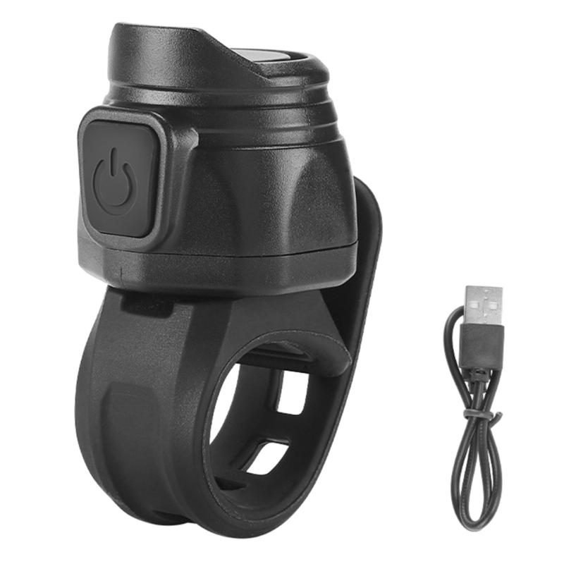 

USB Rechargeable Electric MTB Bike Horn 80dB Electronic Bicycles Bells 6 Sound Modes Bike Bells for Kids Adults 1 чорний