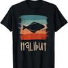 Retro Vintage Halibut Halibuts T-Shirt