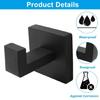 Portable Stainless Steel Towel Hooks Heavy Duty Square Towel Hangers Stainless Steel Hanger For Bathroom And Closet
