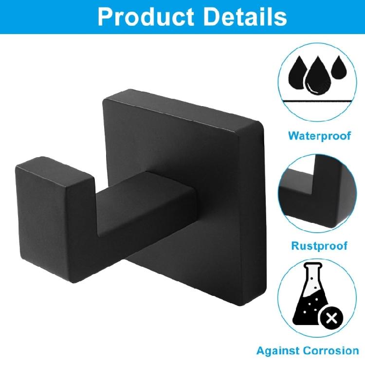 Portable Stainless Steel Towel Hooks Heavy Duty Square Towel Hangers Stainless Steel Hanger For Bathroom And Closet
