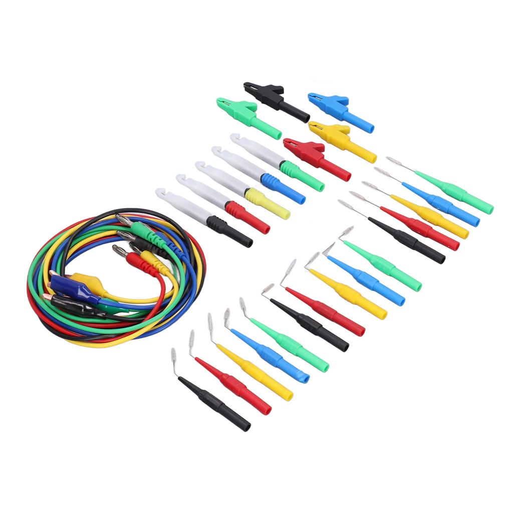 Banana Plug Test  S Kit Good Conductivity 90 Degrees  135 Degrees  180 Degrees  Back Probes 4mm Banana Plug Kit for Car