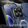 KEYSION 360° Rotating Ring Stand Phone Case for Xiaomi 17 Slide Camera Protection Magnetic Shockproof Back Cover for Xiaomi 17