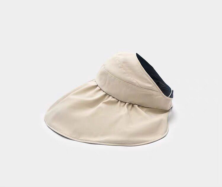 Japanese empty hat women's summer vinyl bucket hat sunshade sunscreen face hat