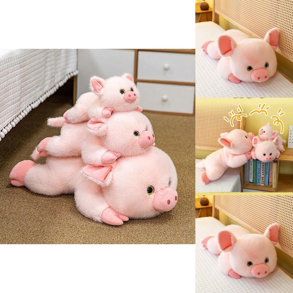 Cartoon Pig Plush Toy With Short Fur For Kids Gift And Cuddle