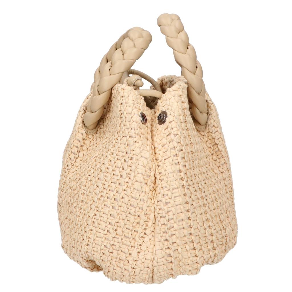 HEREU [Excellent Condition] BOMMRWBS24 BOMBON M RAFFIA Raffia x Leather 2-Way Shoulder Bag Handbag Natural/beigeUsed