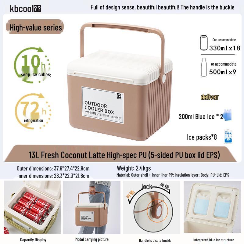 Kebao KBCool Insulated Ice Box Cooler for Camping, Ice Cream, Breast Milk & Fishing