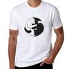 Yin Yang Cats Tshirt Outdoor Sports Short Sleeve Top Tshirt