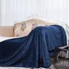 Thickened Color Solid Double Layer Coral Fleeces Blanket Bed Supplies Home For