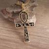 Kreative Retro Ägyptische Ankh Kreuz Anhänger Halskette für Männer Personalisierte Tier Totem Halskette Zubehör Geschenk