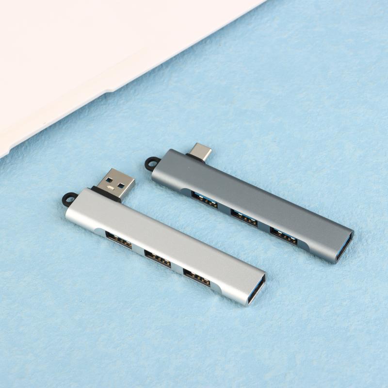 Hot Sale 1 Piece PC Computer Accessories 4Port USB 3.0 Hub High Speed Type C Splitter 5Gbps Multiport HUB 4 USB 3.0 2.0 Ports