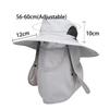 Verstellbarer Outdoor-Angelhut Sonnenschutz Atmungsaktiver Sonnenschirm Faltbare Männer Frauen Wandern Camping Casual Angelkappe