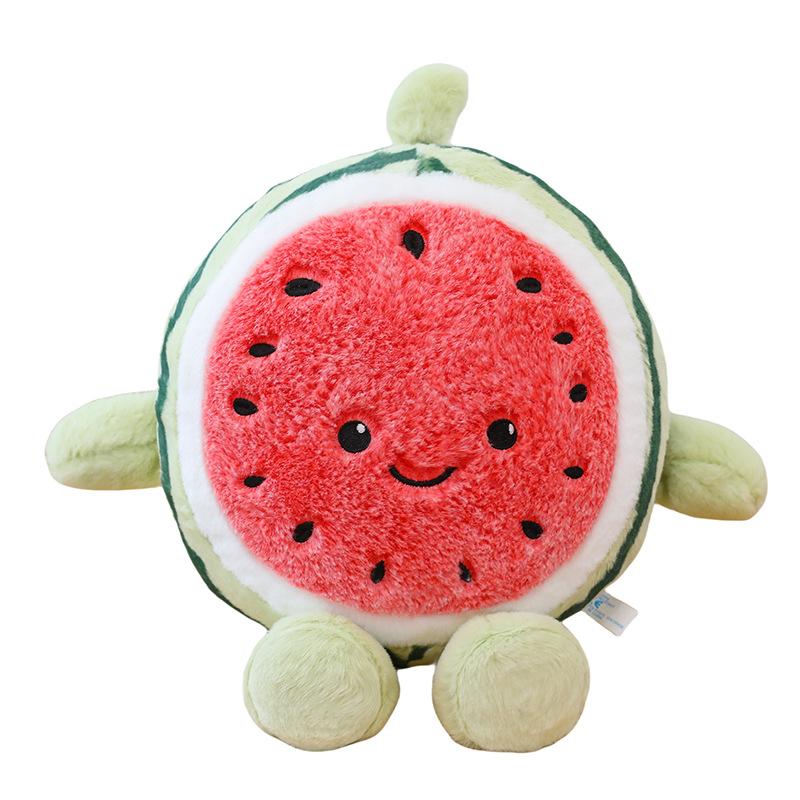 Watermelon Doll Plush Toy Running Watermelon Doll Throw Pillow