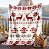 Christmas Flannel Throw Blanket Soft Warm Cozy For Sofa Bed Indoor Home Use Great Holiday Gift