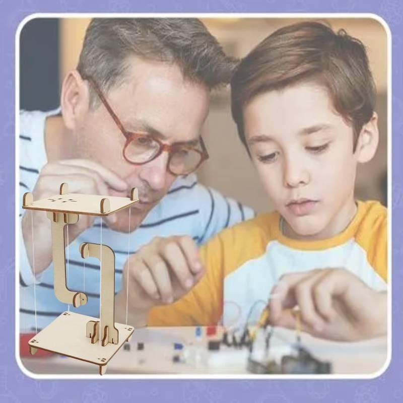 Diy Wooden Tension Structure Science Experiment Invention Set Educational Brain Teaser