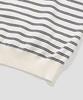 AGOD Side Button Henley Neck Striped Half Knit [Ivory]