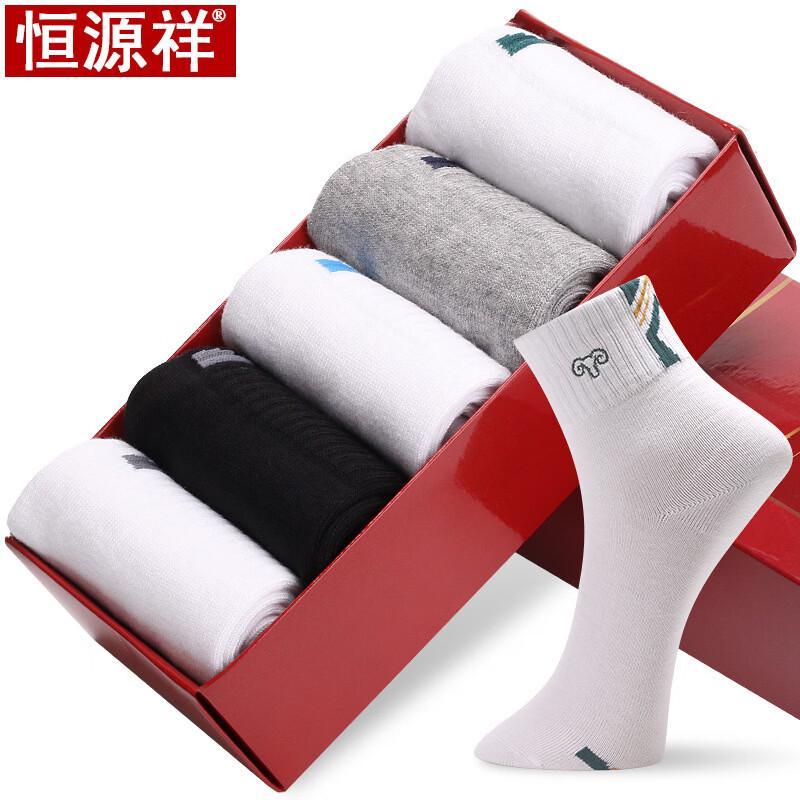 Hengyuanxiang Men s Mid-Calf Sports Socks