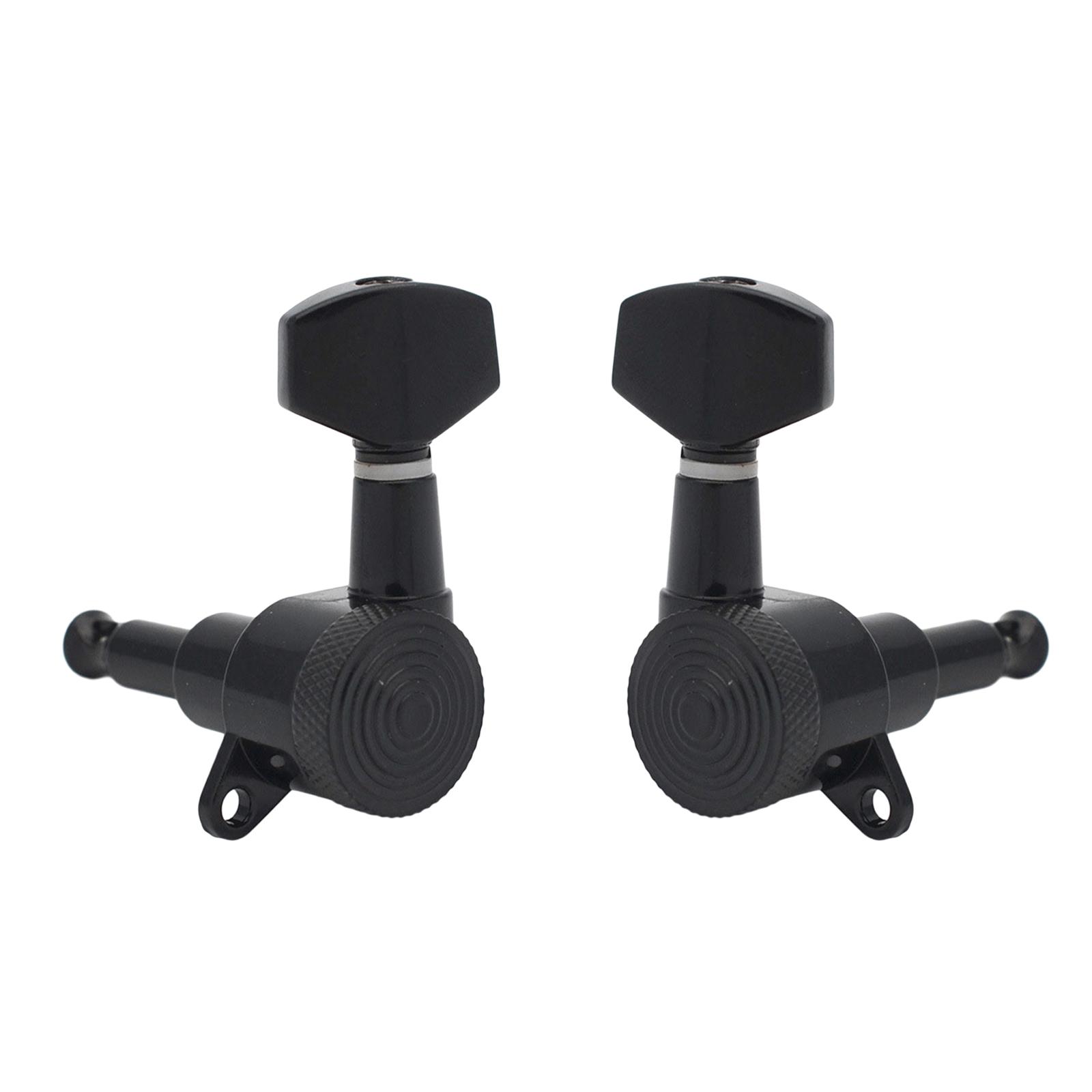 Guitar Tuning Pegs String Pegs Repalce Old Parts Heavy Duty Easy to Install Internal Gear Knobs Guitar Tuner Machine Heads left